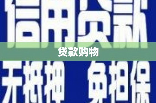 张北贷款购物