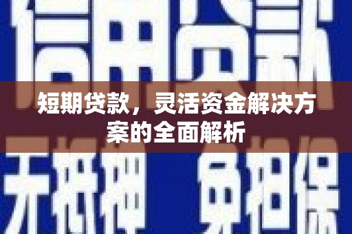 张北短期贷款，灵活资金解决方案的全面解析