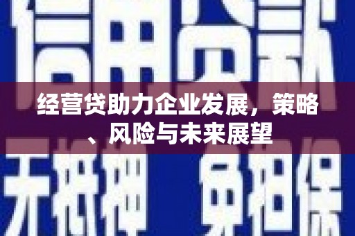 张北经营贷助力企业发展，策略、风险与未来展望