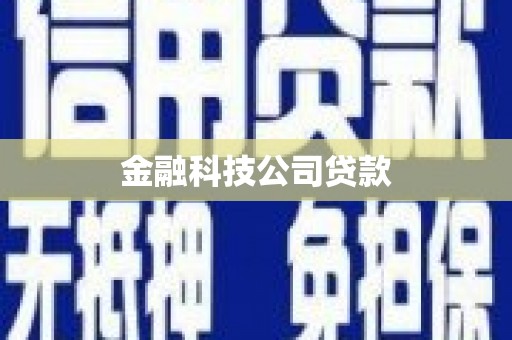 张北金融科技公司贷款