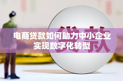 张北电商贷款如何助力中小企业实现数字化转型