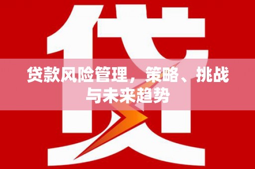 张北贷款风险管理，策略、挑战与未来趋势