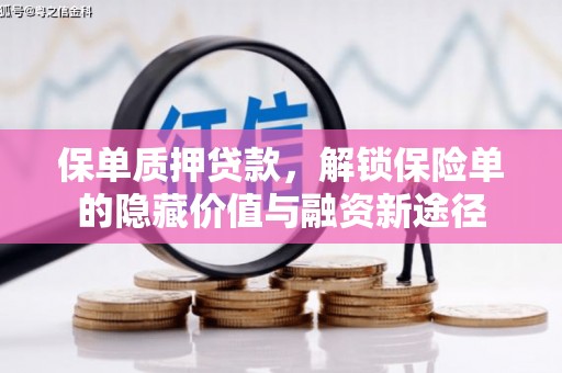 张北保单质押贷款，解锁保险单的隐藏价值与融资新途径