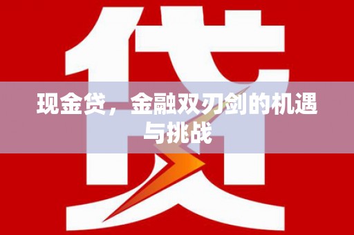 张北现金贷，金融双刃剑的机遇与挑战