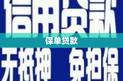 张北保单贷款