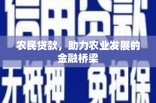 张北农民贷款，助力农业发展的金融桥梁