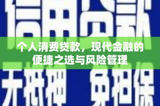 张北个人消费贷款，现代金融的便捷之选与风险管理