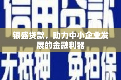 张北银盛贷款，助力中小企业发展的金融利器