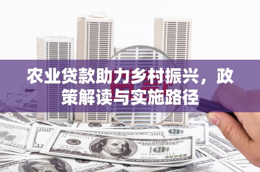 张北农业贷款助力乡村振兴，政策解读与实施路径
