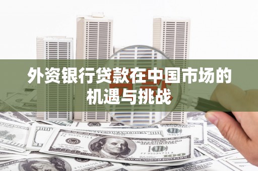 张北外资银行贷款在中国市场的机遇与挑战