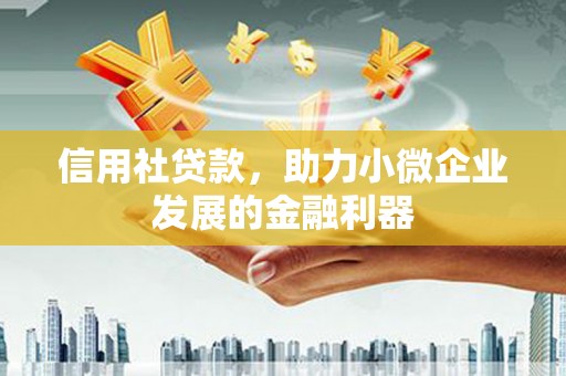 张北信用社贷款，助力小微企业发展的金融利器
