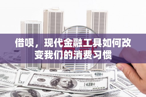 张北借呗，现代金融工具如何改变我们的消费习惯