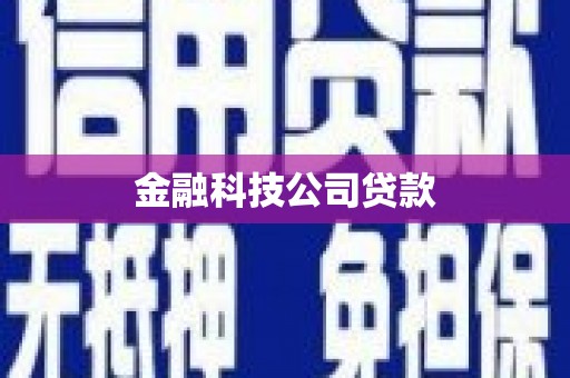 张北金融科技公司贷款