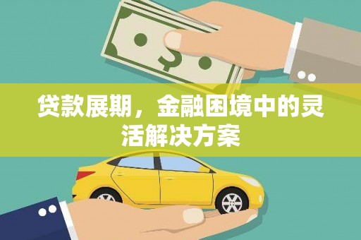 张北贷款展期，金融困境中的灵活解决方案