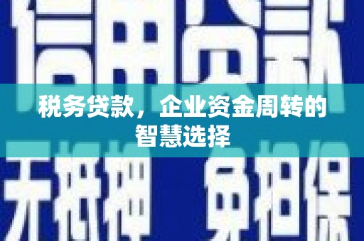 张北税务贷款，企业资金周转的智慧选择