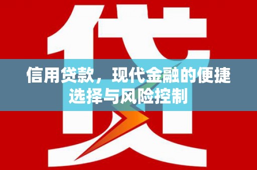 张北信用贷款，现代金融的便捷选择与风险控制