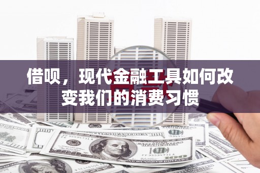 张北借呗，现代金融工具如何改变我们的消费习惯