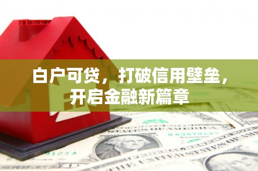 张北白户可贷，打破信用壁垒，开启金融新篇章
