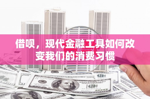 张北借呗，现代金融工具如何改变我们的消费习惯