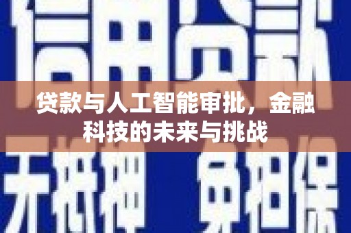 张北贷款与人工智能审批，金融科技的未来与挑战