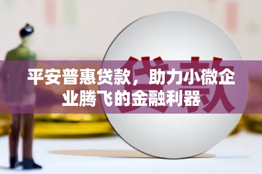 张北平安普惠贷款，助力小微企业腾飞的金融利器