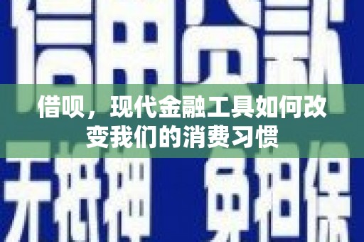 张北借呗，现代金融工具如何改变我们的消费习惯