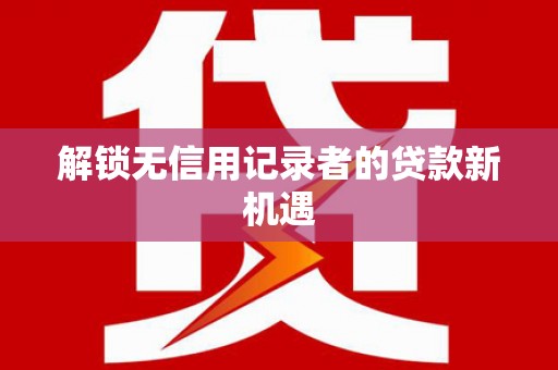 张北解锁无信用记录者的贷款新机遇