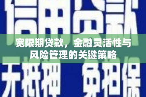 张北宽限期贷款，金融灵活性与风险管理的关键策略