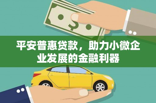 张北平安普惠贷款，助力小微企业发展的金融利器