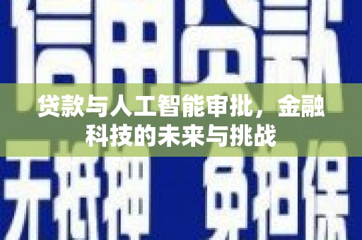 张北贷款与人工智能审批，金融科技的未来与挑战