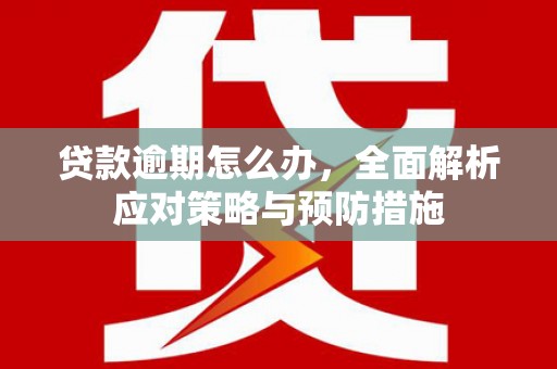 张北贷款逾期怎么办，全面解析应对策略与预防措施