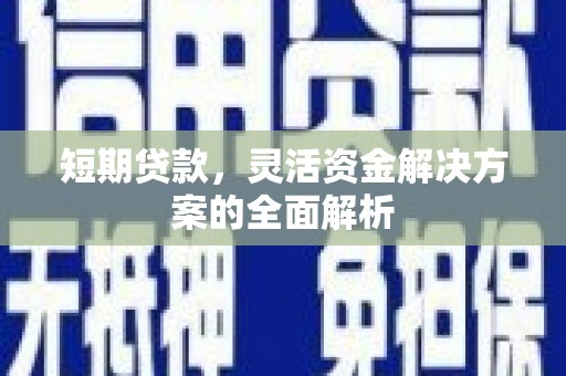 张北短期贷款，灵活资金解决方案的全面解析