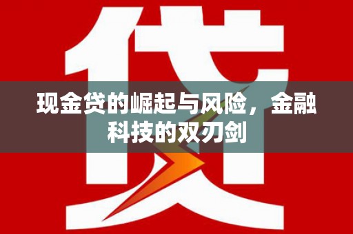 张北现金贷的崛起与风险，金融科技的双刃剑