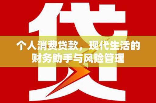 张北个人消费贷款，现代生活的财务助手与风险管理