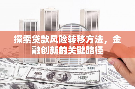 张北探索贷款风险转移方法，金融创新的关键路径