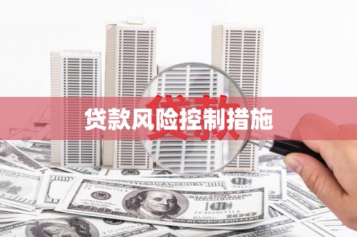 张北贷款风险控制措施