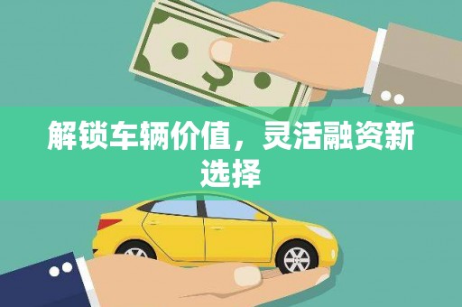 张北解锁车辆价值，灵活融资新选择