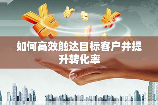 张北如何高效触达目标客户并提升转化率
